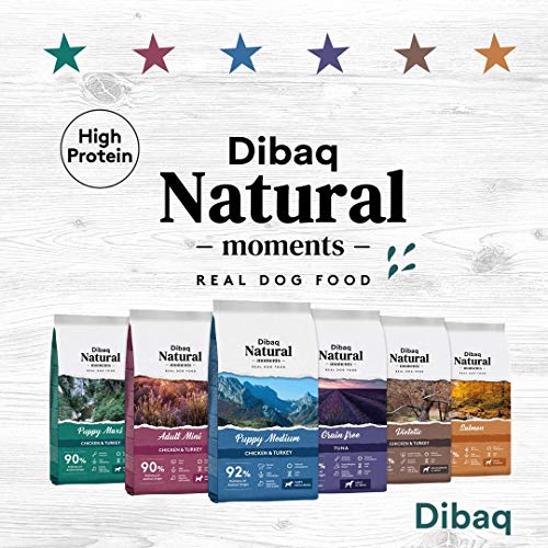 DIBAQ NATURAL MOMENTS Puppy Medium. Alimento Natural para Cachorros de Razas Medianas de Pollo y Pavo. 15 Kg.