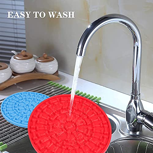 Diealles Shine Almohadilla para Lamer, 2 Piezas Likit Mat, Lick Mat con Súper Succión para Mascotas Baño Aseo y Entrenamiento Perros