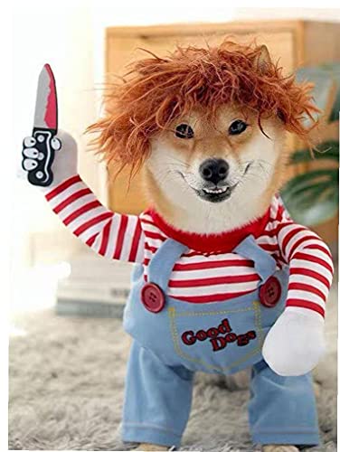 Disfraces de Perro Pet Ropa de Halloween Gato Cosplay Funny Party Traje Divertido Perro Disfraz Pequeño para Perro Grande XL