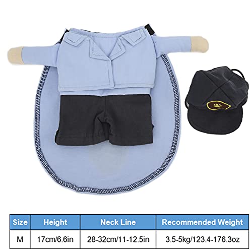 Disfraces Divertidos Traje para Mascotas, Tejidos Suaves, Duradero, Disfraz de Cartero para Mascotas, Adorable, Adorable, Fácil de Usar con Gorra para Gatos para Perros Pequeños(M)