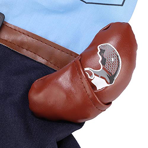 Disfraz de Perro Novedad Divertida Fiesta de Mascotas Ropa de Cosplay Ropa para Mascotas Disfraz de Perro Modelo de policía para Festival Navidad decoración de Fiesta de Halloween(S)