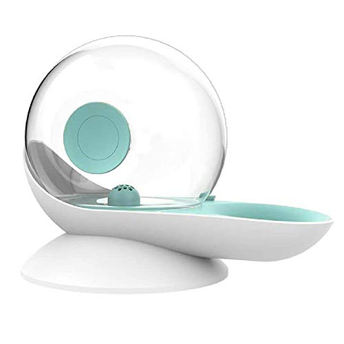 Dispensador de agua para mascotas en forma de caracol, fuente de agua automática para gatos, dispensador de cuenco para mascotas, filtro de fibra de algodón, antideslizante, gran capacidad, 2,8 l