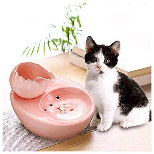 Dispensador de Agua para Mascotas para Perros o Gatos Tazón para Gatos, Agua suavizada de oxígeno Activo circulante silenciosa, Mudo fácil de Limpiar