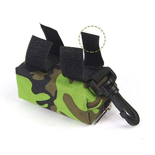 Dispensador de bolsas para desechos de perros para correa - soporte para bolsas de desechos para perros, dispensador de bolsas para andador con soporte, para caminar, correr o ir de excursión, herrami