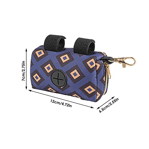 Dispensador De Bolsas Para Excrementos De Perro Correa Pequeña Rosa Soporte Portátil Dispensador De Bolsas Caca Portátil Con Cremallera Y Correa Manos Libres Adecuado Para Cada Cinturón 12x6.5x7cm