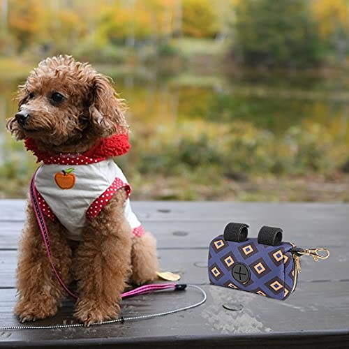 Dispensador De Bolsas Para Excrementos De Perro Correa Pequeña Rosa Soporte Portátil Dispensador De Bolsas Caca Portátil Con Cremallera Y Correa Manos Libres Adecuado Para Cada Cinturón 12x6.5x7cm