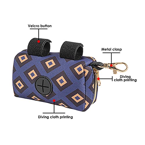 Dispensador De Bolsas Para Excrementos De Perro Correa Pequeña Rosa Soporte Portátil Dispensador De Bolsas Caca Portátil Con Cremallera Y Correa Manos Libres Adecuado Para Cada Cinturón 12x6.5x7cm