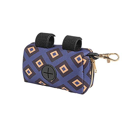Dispensador De Bolsas Para Excrementos De Perro Correa Pequeña Rosa Soporte Portátil Dispensador De Bolsas Caca Portátil Con Cremallera Y Correa Manos Libres Adecuado Para Cada Cinturón 12x6.5x7cm