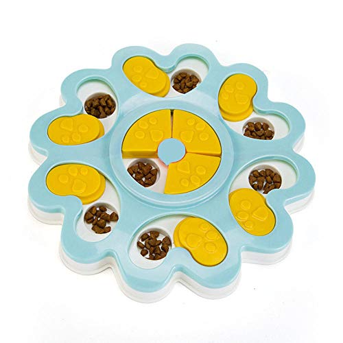 Dispensador De Cachorros Juguete para Perros Comida para Perros Juguete Educativo Cuenco Cría De Cachorros Suministros para Mascotas Accesorios Bandeja De Forrajeo para Mascotas Fácil De Limpiar