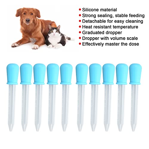 Dispensador de Líquido para Mascotas de 10 Uds, Pipetas de Líquido, Goteros, Jeringa para Mascotas, Alimentador de Píldoras para Mascotas, Herramientas Dispensadoras de Jeringa para Pájaros, Gatos, P