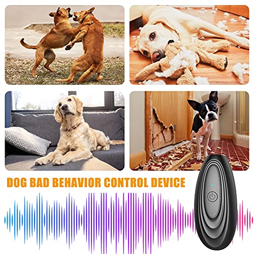Dispositivo Antiladridos para Perros, Ultrasónicos Dispositivo Antiladrido para Perro, Herramienta Anti Ladridos Recargable Alcance Efectivo de 16ft, Antiladridos para Perros Pequeños y Grandes