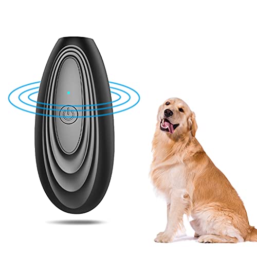 Dispositivo Antiladridos para Perros, Ultrasónicos Dispositivo Antiladrido para Perro, Herramienta Anti Ladridos Recargable Alcance Efectivo de 16ft, Antiladridos para Perros Pequeños y Grandes