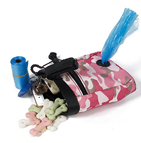 Diyafas Camuflaje Bolso del Entrenamiento del Perro Tratar Bolsa para Mascotas Dispensador de Bolsas de Poo