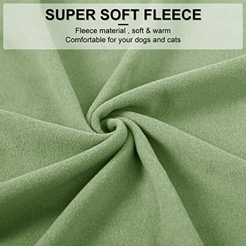 Dociote Jersey para Perro Pequeño- Ropa para Perros y Gato Chaleco Suéter para Invierno para Perro Mascotas pequeño y medianos Verde S