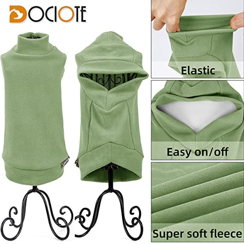 Dociote Jersey para Perro Pequeño- Ropa para Perros y Gato Chaleco Suéter para Invierno para Perro Mascotas pequeño y medianos Verde S