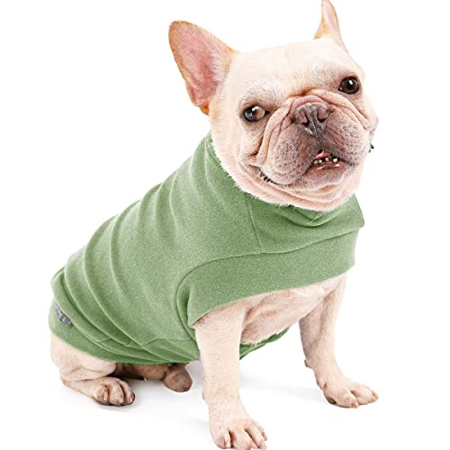 Dociote Jersey para Perro Pequeño- Ropa para Perros y Gato Chaleco Suéter para Invierno para Perro Mascotas pequeño y medianos Verde S