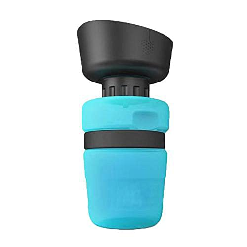 Dog Pet Water Bottle, Collapsible Dog Water Bottle, Dog Travel Water Dispenser, 18 oz Pet Water Bottle Sports Squeeze Portable Cup Outdoor Cat and Dog Water Bottle Bowl 2 en 1