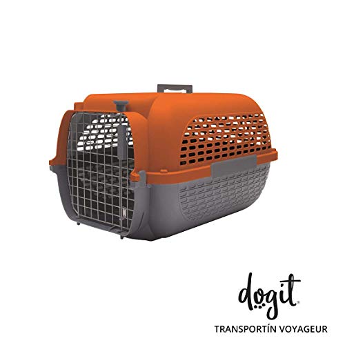 Dogit Pet Voyageur Med Naranja/Gris, Grey & Orange, M