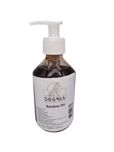 DOGNIA | Aceite de sardina 250ml | Aceite de Pescado para Perros y Gatos | para una Piel Sana y Brillante
