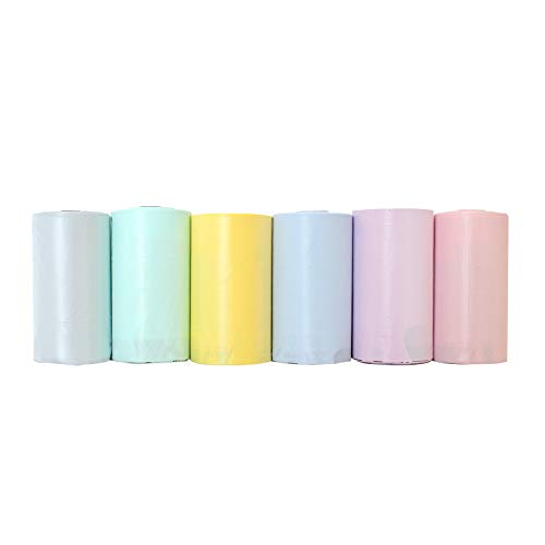 Downtown Pet Supply Bolsas de Basura para Perros sin Perfume y con Aroma a Lavanda en Pastel arcoíris con Clip de Correa y dispensador (180 Bolsas, 500 Bolsas, 1000 Bolsas)
