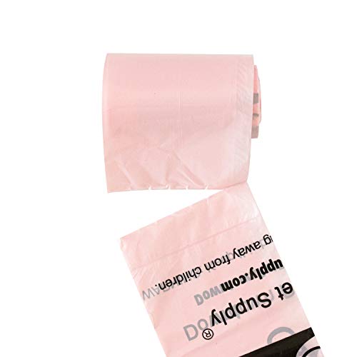 Downtown Pet Supply Bolsas de Basura para Perros sin Perfume y con Aroma a Lavanda en Pastel arcoíris con Clip de Correa y dispensador (180 Bolsas, 500 Bolsas, 1000 Bolsas)