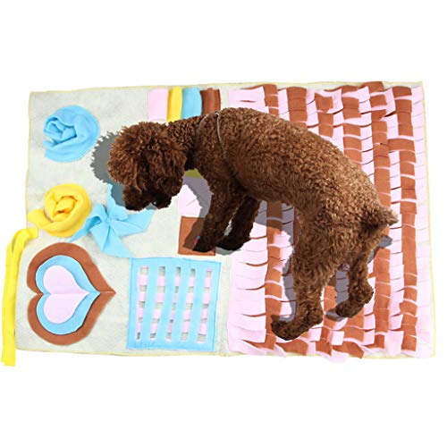 Dqngnkk Estera De La Rena para Los Perros Boredom Breaker│Snuffle Mat Ayuda A Mantener El Riesgo Activo del Cerebro del Perro Utilizado como Una Estera De Alimentación para Perros para Fomentar