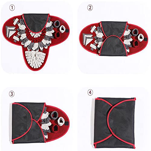 Dqngnkk Mat De Renovión para Perros Alfombra De Entrenamiento De Alimentación Lavable, Alimentación Habilidad De Forrajeado Manta De Perros Player Mats Puzzle Toys Retal, Yellow