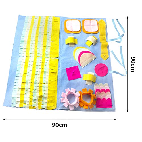 Dqngnkk Snuffle Mat For Dogs Game Y Fomenta Las Habilidades De Forrajeo Natural, La Estera del Entrenamiento De Nariz para El Alivio del Estrés Al Aire Libre para Exteriores