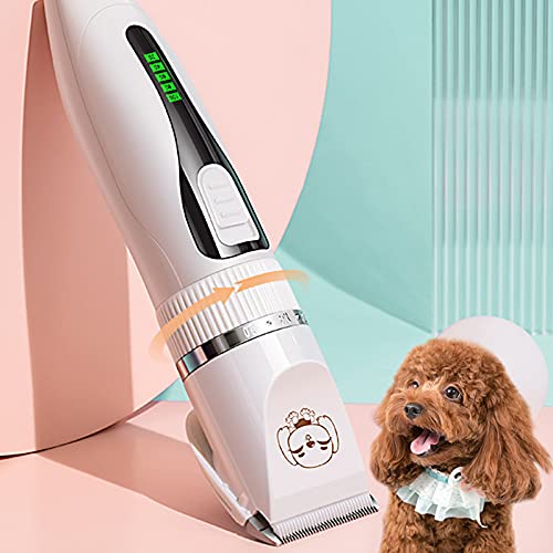 dragonaur-home decor Cortadora de pelo para mascotas larga vida útil mini eléctrica cortadora de pelo de mascotas limpieza potente motor universal accesorios para mascotas 1 Unidades rosa