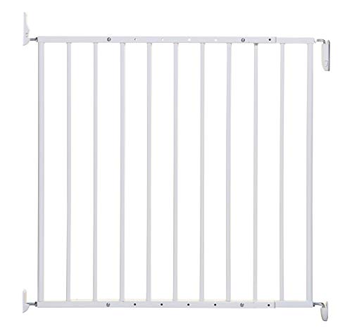 Dreambaby Arizona Extenda - Puerta de seguridad para bebé, color blanco, ancho ajustable (68-112 cm)