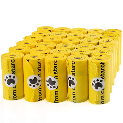 Dumi Pets Bolsas de Caca biodegradables 30 Rollos, para 450 ecológicas para Perros