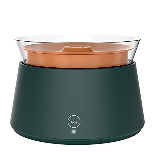 Duoai Fuente para Gatos, Fuente de Agua para Perros silenciosa, dispensador de Agua para Gatos con 1 Filtro de carbón Activo, Bomba Inteligente y indicador LED de Alerta de escasez de Agua