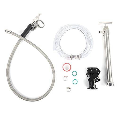 Duokon Alimentador de Fluido para Vacas, Dispositivo de rehidratación de Ganado, Herramientas de infusión de Medicina de Acero Inoxidable, Accesorio para Ganado