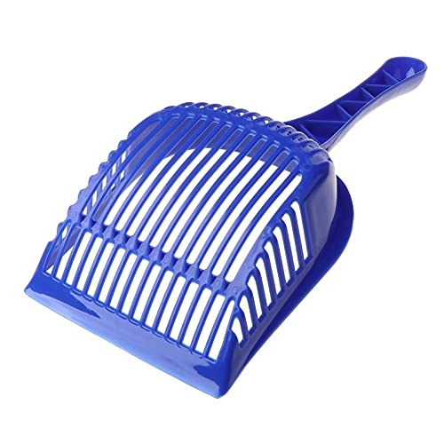 Duradero Color de Color sólido Malla de Gato Catarata Scoop Non Stick Pala Plástico Fuerte Grande Herramienta de Limpieza (Color : Blue)