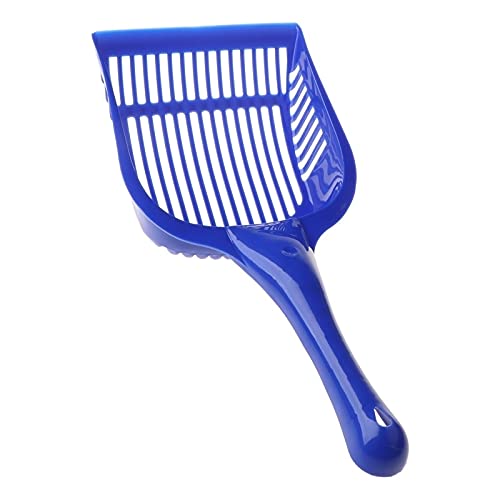 Duradero Color de Color sólido Malla de Gato Catarata Scoop Non Stick Pala Plástico Fuerte Grande Herramienta de Limpieza (Color : Blue)