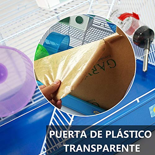 DZL Jaula para Hamster Medidas:(29.5X39.5X38CM) Color se Entrega Azar