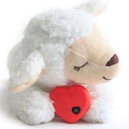 E-More Juguete De Peluche para Perros Heart Beat Puppy Behavioral Aid Toy, Cachorros Recién Nacidos Ansiedad De Separación De Ayuda para Dormir, Forma de Oveja