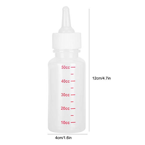Eddwiin Biberón de alimentación de Animales-4 Set 3 unids/Set Biberón de alimentación de Leche para Perros y Gatos Cachorro Gatito Juego de Cuidado de enfermería para Animales recién Nacidos