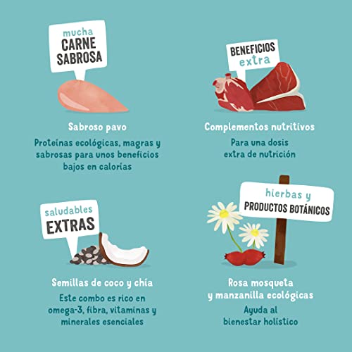 Edgard & Cooper Pienso para Perros Adultos Comida Humeda Natural, Alimento Sano, Sabroso y Equilibrado (Pavo ecológico, 100 g (Paquete de 17))
