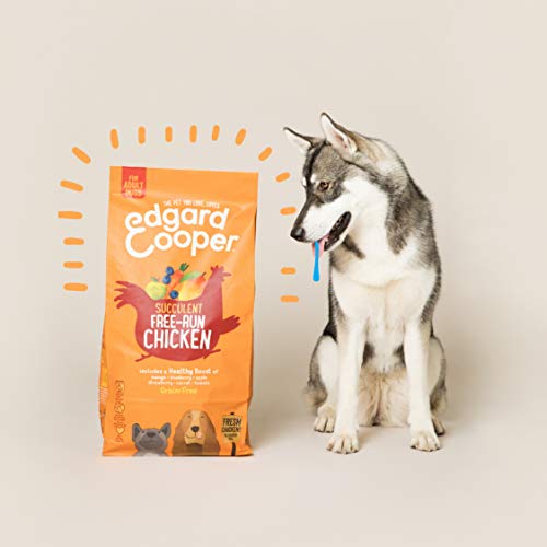 Edgard & Cooper Pienso Perros Adultos Comida Seca Natural Sin Cereales 12kg Pollo Fresco de Granja, Naturalmente fácil de digerir, Alimentación Sana Sabrosa y equilibrada, Proteína de Alta qualidad