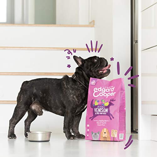 Edgard & Cooper Pienso Perros Adultos Comida Seca Natural Sin Cereales Hipoalergenico 7kg Venado y Pato Fresco, Fácil de digerir, Alimentación Sana Sabrosa y equilibrada, Proteína