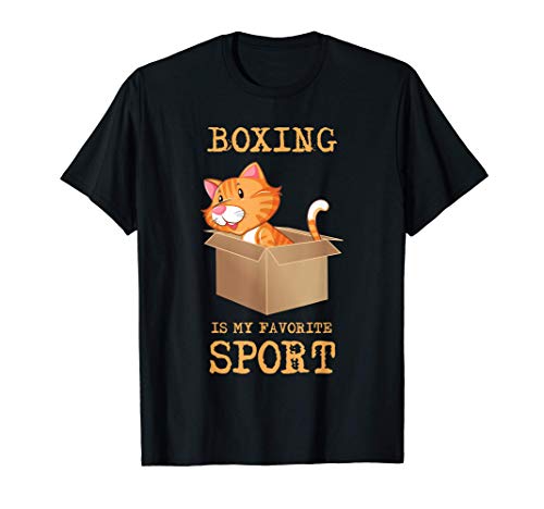 El boxeo es mi deporte favorito Dueño de gato divertido Camiseta