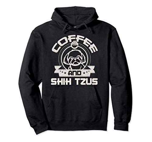 El café y el Shih Tzu El dueño del perro bebedor de café Sudadera con Capucha