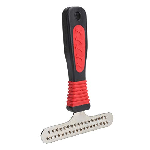 el Rastrillo de la Preparación, Promueve el Acero Inoxidable Sano del Rastrillo del Animal Doméstico del Removedor del Pelo del Animal Doméstico para el Deshedding de los Gatos(Peine doble grande)