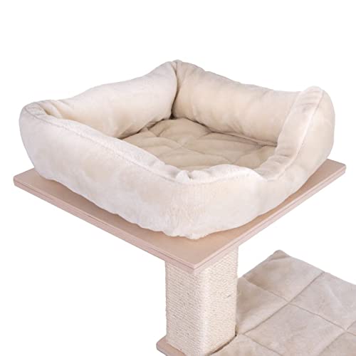 Elegante gato rascador árbol robusto inusual alto razas pesadas postes de sisal