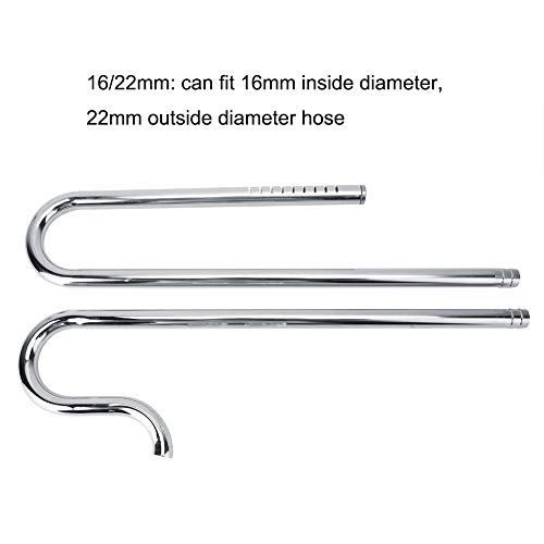 Entatial Il-Film Skimmer Skimmer Pipe, Inflow Outflow Pipe, Mascotas para Acuarios Animales Pecera(Sin Film desengrasante, 16/22 mm)