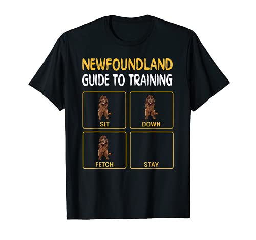 Entrenamiento Perro Gracioso Perro Terranova Camiseta