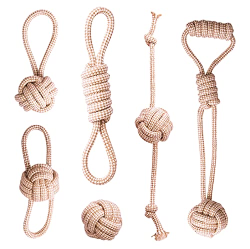 EONAZE Juguetes Perro Resistente,Juguetes para Masticar,Durable Masticable Cuerda Soledad Grupo de Juguete para Medianos/Cachorros/Perros pequeños (Grupo 15)