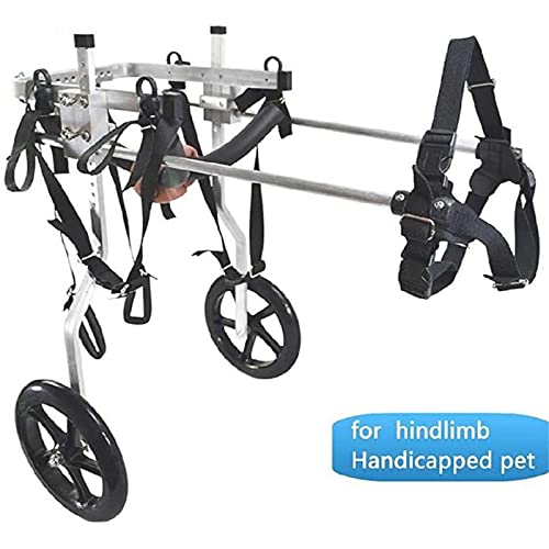 Eortzxk Pet Strollers, Perro Silla de ruedas Mascotas Ruedas para sillas de ruedas Perro Silla de ruedas - Para perros de tamaño mediano 15-60 kg - veterinario aprobado - silla de ruedas para patas tr