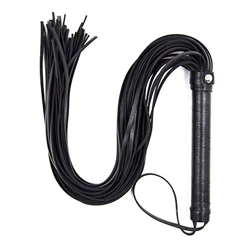 Equestrian Leather Whip Racing Horse Riding Crop Party Mano Negro Caballo Alta Calidad Pu Cuero Arnés Cosplay Fiesta Regalo Caballo Tejido a Mano Caballo Racing Látigo